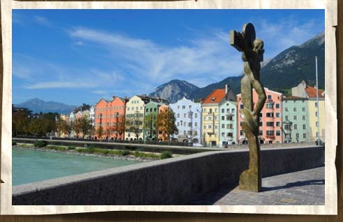 Blick auf den Inn, Innsbruck und Tirol – München und Bayern erleben – Touristikguide München